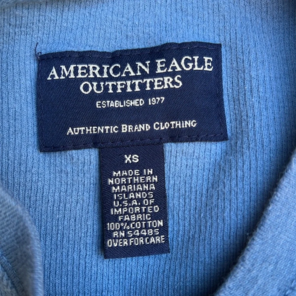 🧵Y2K American Eagle vneck sweater🧵 - Picture 2 of 7